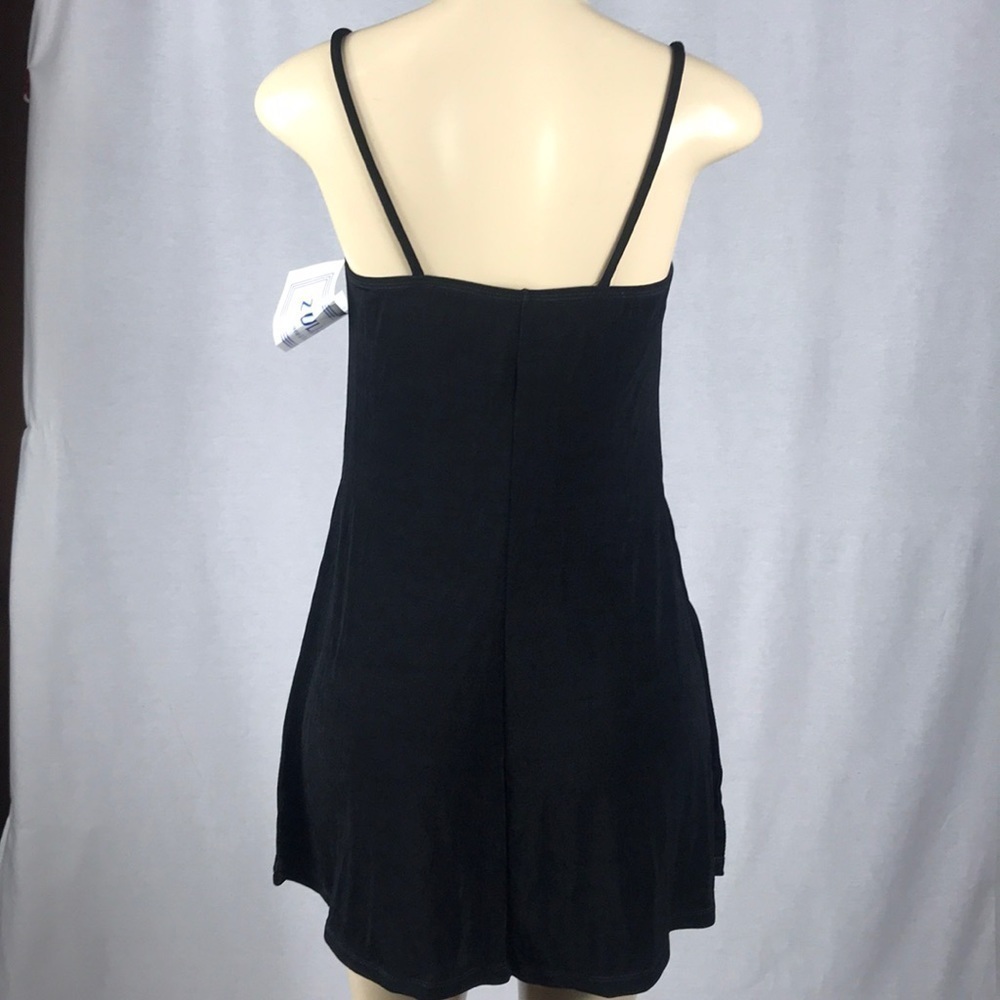 Zuliana Size XL Black Beach Dress with Side Slits. Made In USA. New With Tags - Picture 3 of 3